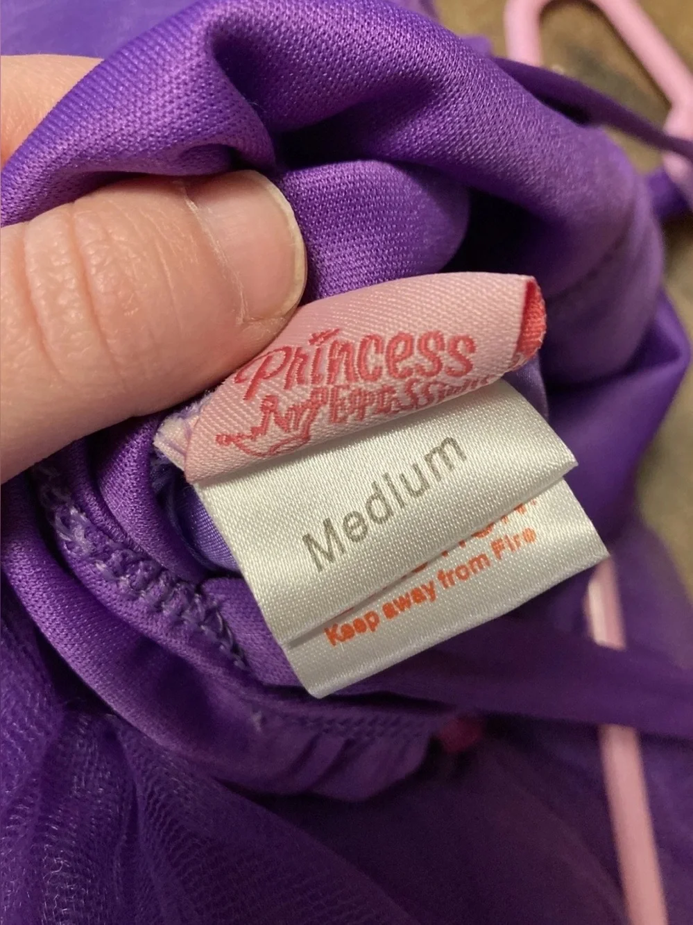 Princess Expressions Purple Tutu Dress Girls Medium Ruffle Tulle Dance Costume